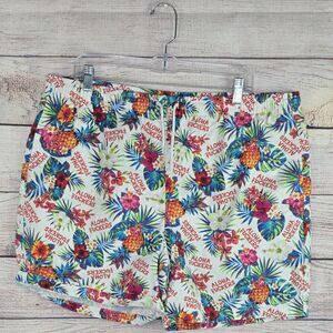 Spencer's Men's Hawaiian Ahola Fers Floral Swim Trunks Size XL
